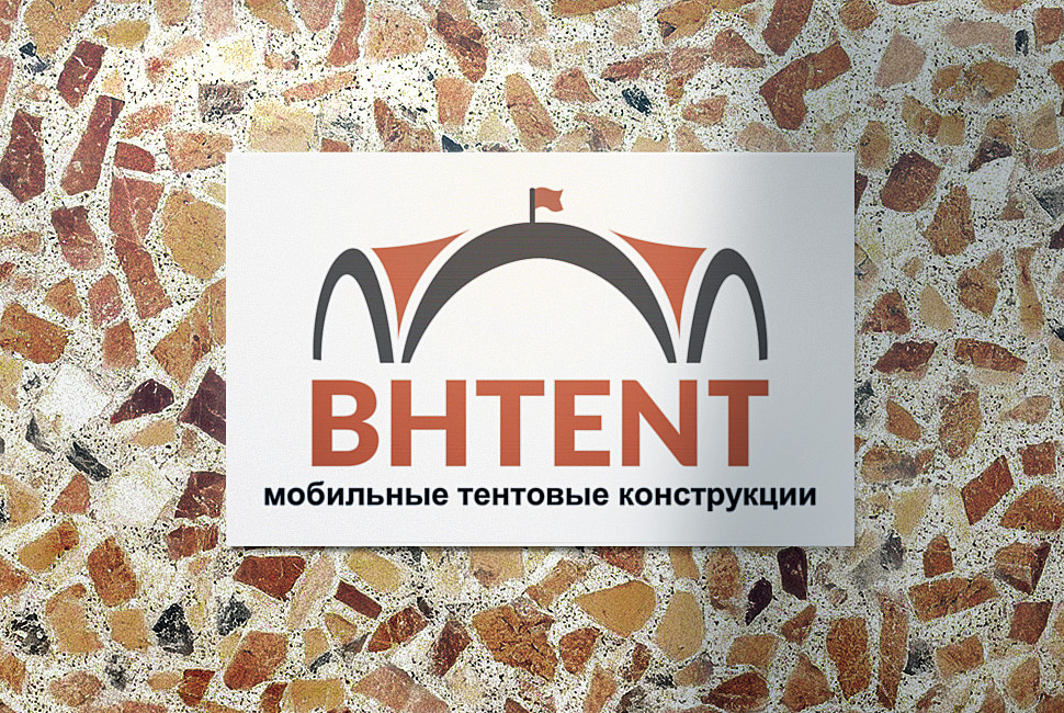 Наше портфолио - Дизайн таблички для компании-производителя мобильный тентовых конструкций &quot;BHTENT&quot;