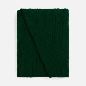 Плед Remitti, темно-зеленый (хвойный)