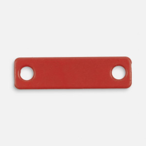 Шильдик металлический Alfa Liten, красный