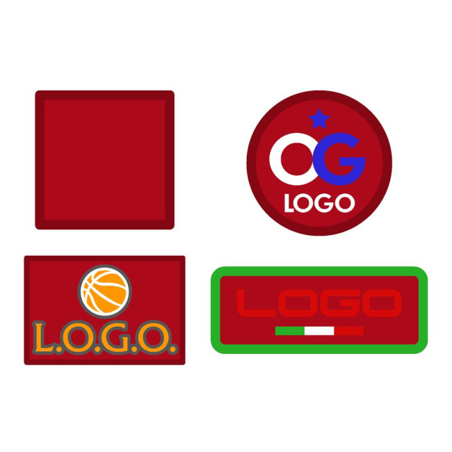 Шеврон из габардина Gabo S, красный