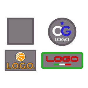 Шеврон из габардина Gabo S, серый