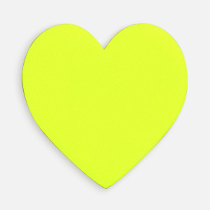 Наклейка тканевая Lunga Cor, M, желтый неон