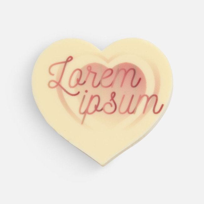 Печенье Dream White в белом шоколаде, сердце