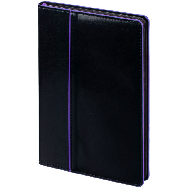 Ежедневник Alanis, недатированный, черный с фиолетовым