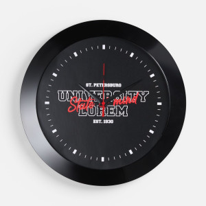 Часы настенные Vivid Large, черные