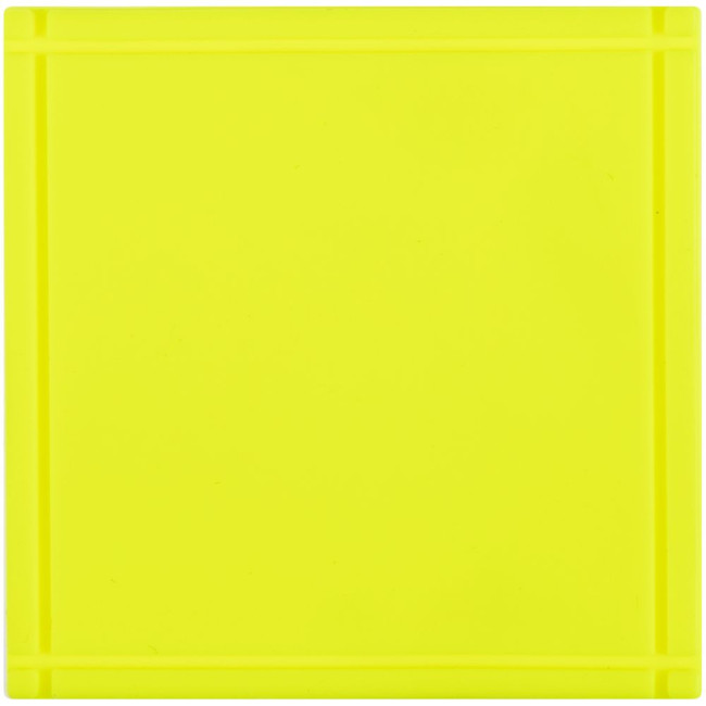 Лейбл из ПВХ Dzeta, L, желтый неон