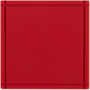 Лейбл из ПВХ Dzeta, L, красный