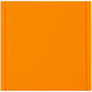 Лейбл из ПВХ Dzeta, L, оранжевый неон