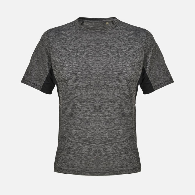 Футболка спортивная унисекс Storm, черный меланж