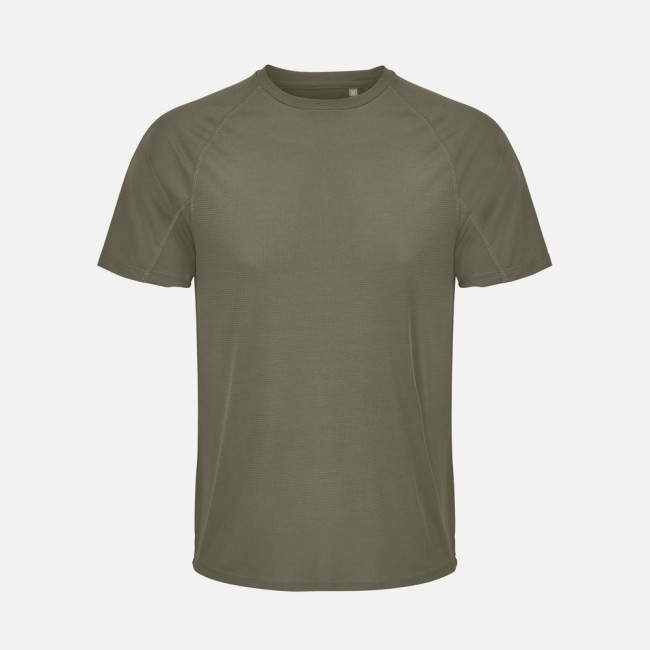 Футболка спортивная унисекс Vortex, темный хаки