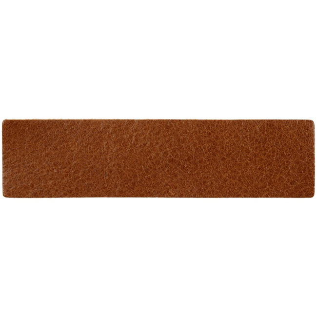 Лейбл кожаный Pasek, S, горчичный