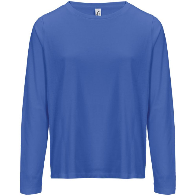 Футболка с длинным рукавом женская Monarch Women, ярко-синяя